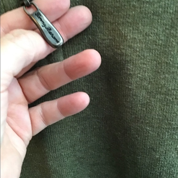 NWOT TOMMY BAHAMA ZIP UP SWEATER LIGHT OLIVE GREEN - Picture 9 of 9